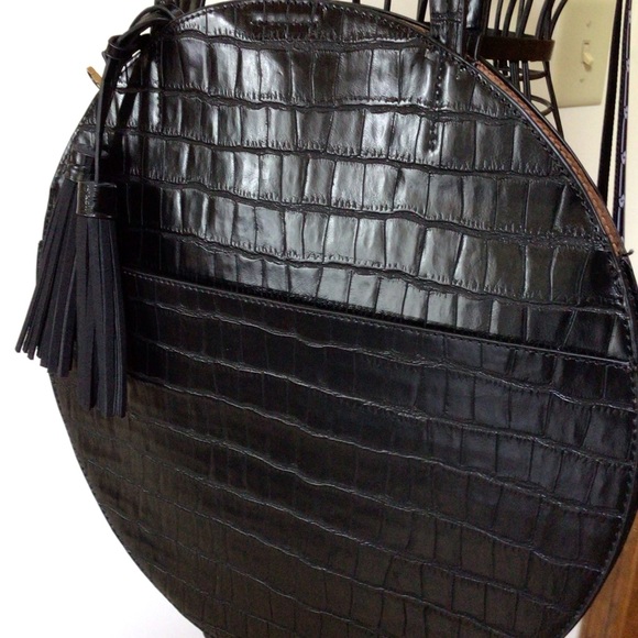 Street Level Jakko Circle Tote, black, new, 16”x16” - Picture 2 of 7